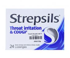Viên ngậm kháng khuẩn- giảm ho Strepsils Throat Irritation& Cough