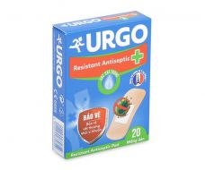 Băng cá nhân Urgo Resistant, Antiseptic Pad (Hộp 20 miếng)